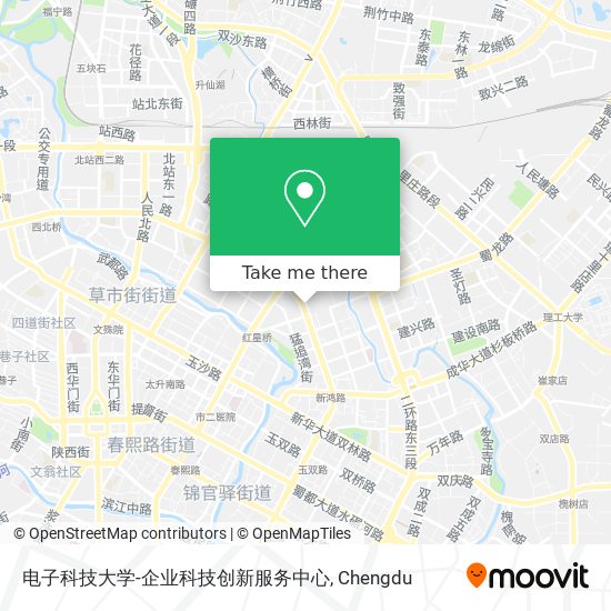 电子科技大学-企业科技创新服务中心 map