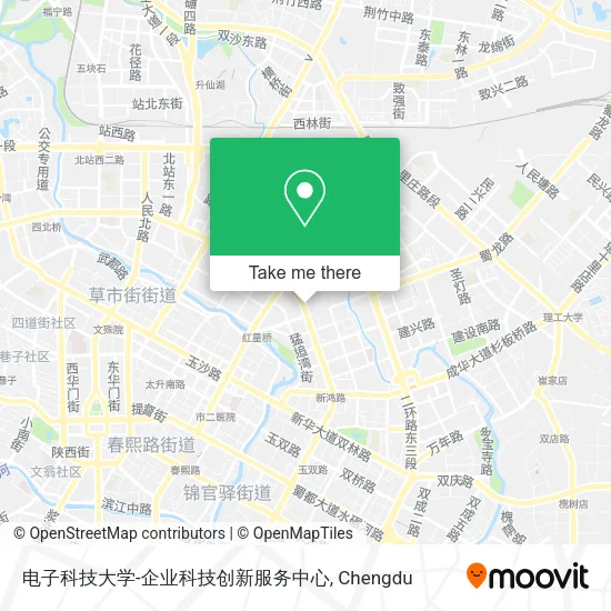 电子科技大学-企业科技创新服务中心 map