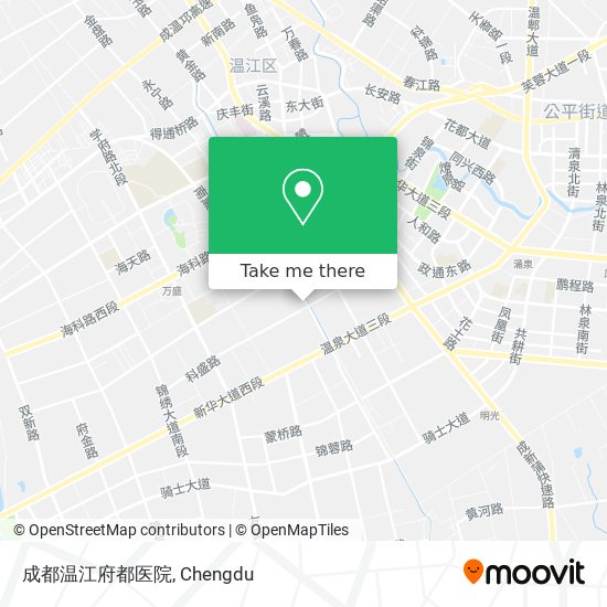 成都温江府都医院 map