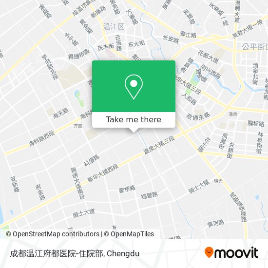 成都温江府都医院-住院部 map