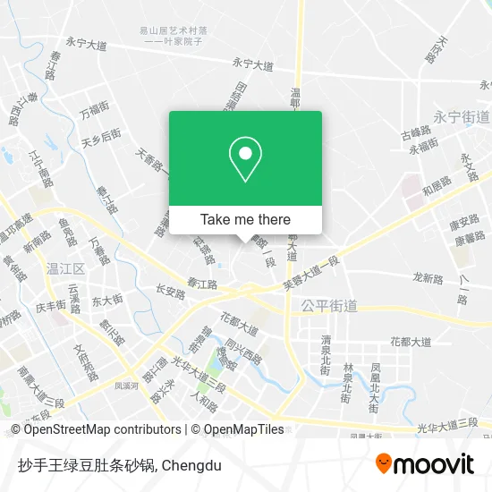 抄手王绿豆肚条砂锅 map
