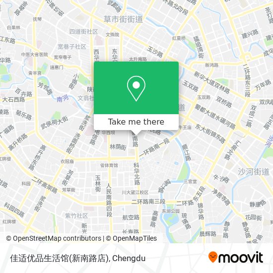 佳适优品生活馆(新南路店) map