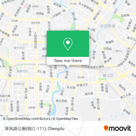 翠风路公厕(锦江-111) map