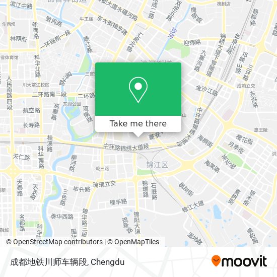 成都地铁川师车辆段 map