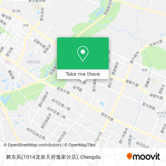 舞东风(1014龙泉天府逸家分店) map