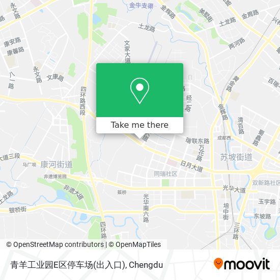 青羊工业园E区停车场(出入口) map