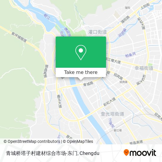 青城桥塔子村建材综合市场-东门 map