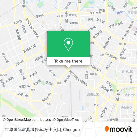 世华国际家具城停车场-出入口 map
