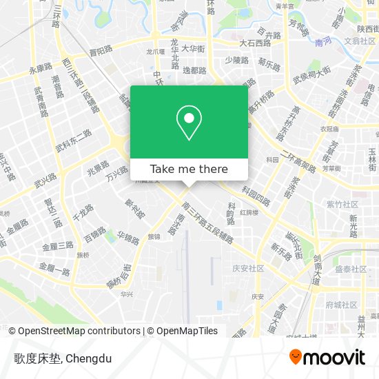 歌度床垫 map