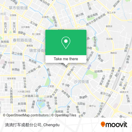 滴滴打车成都分公司 map