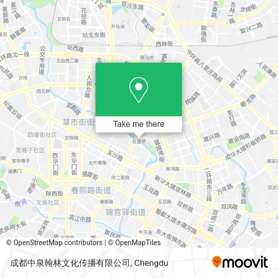 成都中泉翰林文化传播有限公司 map