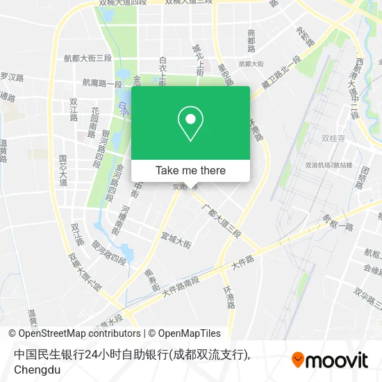 中国民生银行24小时自助银行(成都双流支行) map