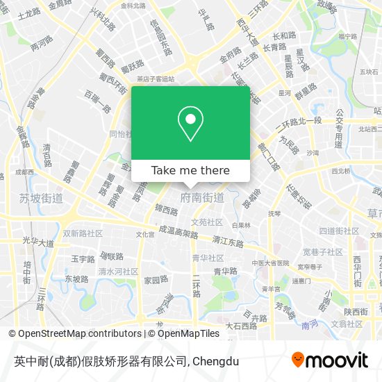 英中耐(成都)假肢矫形器有限公司 map