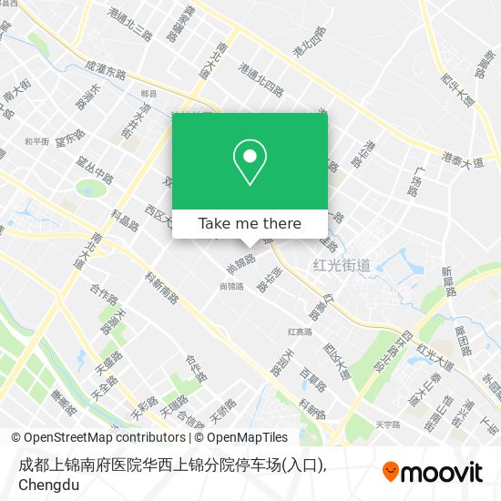 成都上锦南府医院华西上锦分院停车场(入口) map