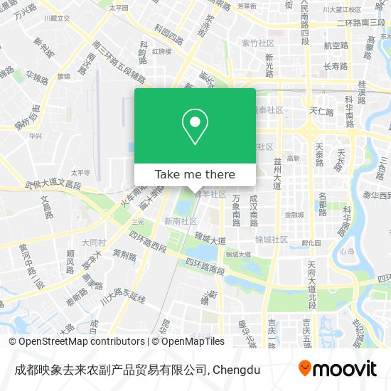 成都映象去来农副产品贸易有限公司 map