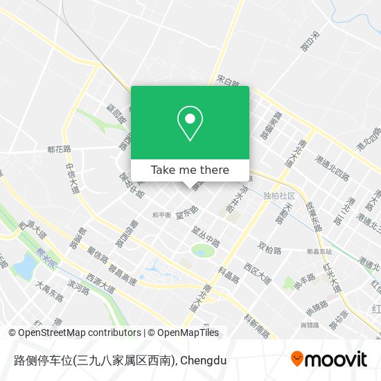 路侧停车位(三九八家属区西南) map