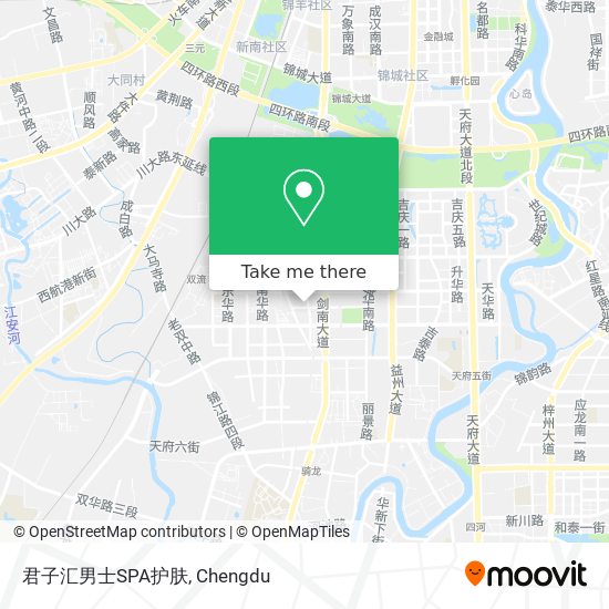 君子汇男士SPA护肤 map