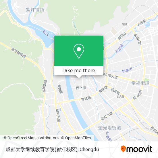 成都大学继续教育学院(都江校区) map