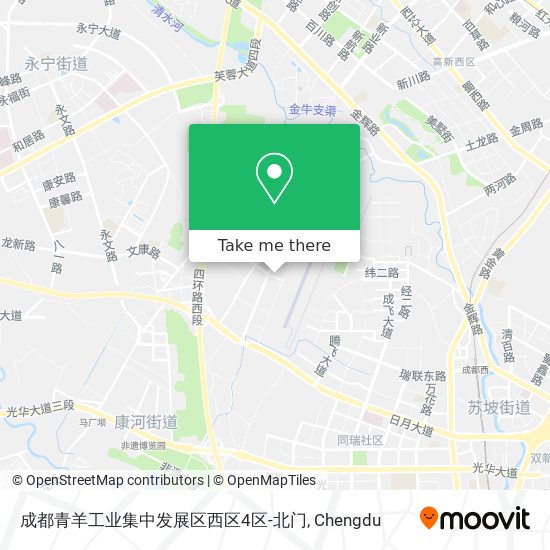 成都青羊工业集中发展区西区4区-北门 map