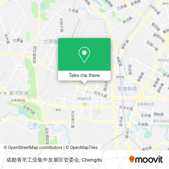成都青羊工业集中发展区管委会 map