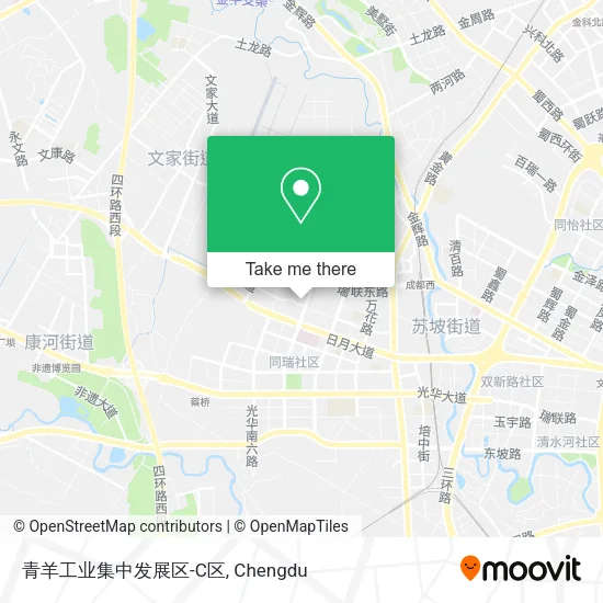 青羊工业集中发展区-C区 map