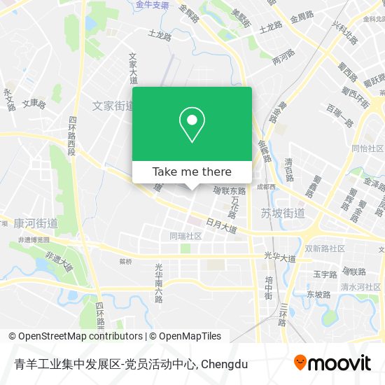 青羊工业集中发展区-党员活动中心 map