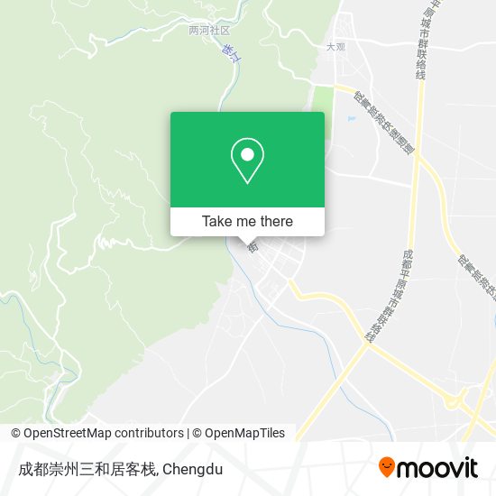 成都崇州三和居客栈 map