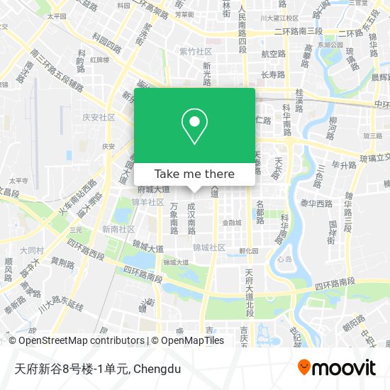 天府新谷8号楼-1单元 map
