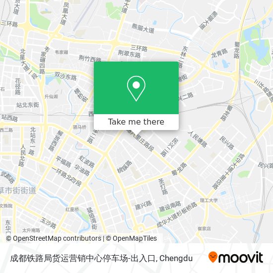 成都铁路局货运营销中心停车场-出入口 map