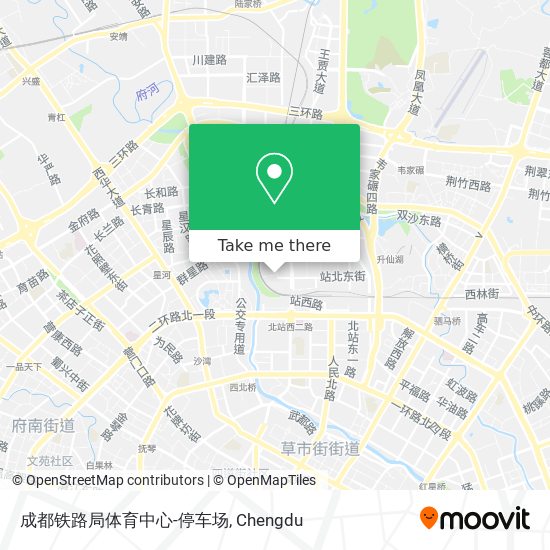 成都铁路局体育中心-停车场 map