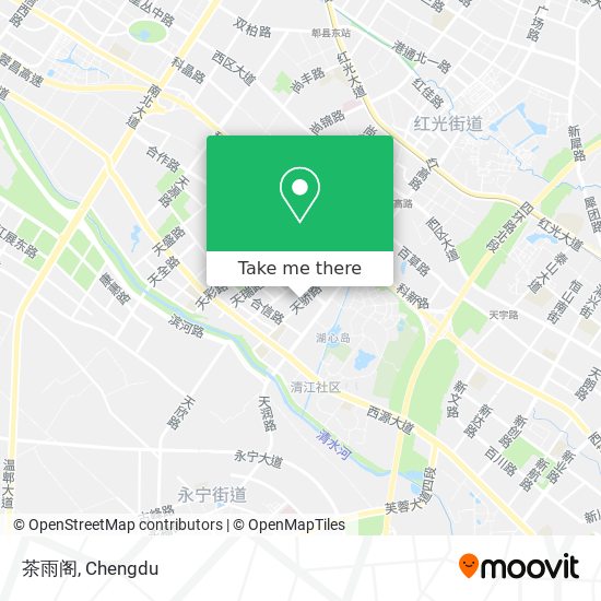 茶雨阁 map