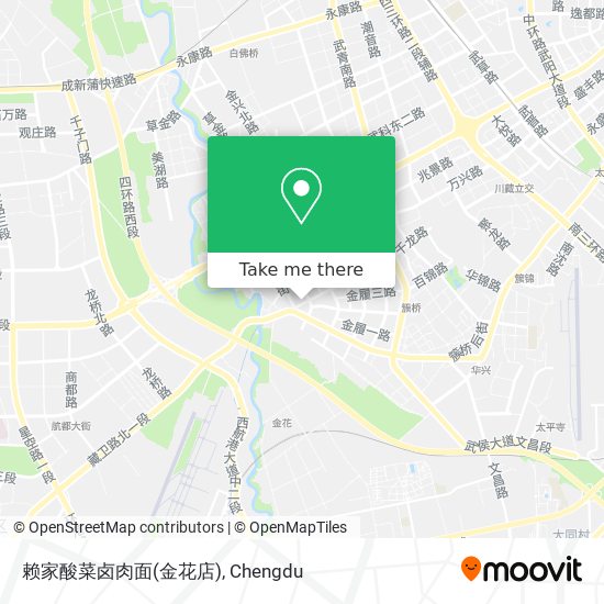 赖家酸菜卤肉面(金花店) map