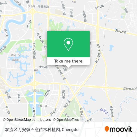 双流区万安镇巴意苗木种植园 map