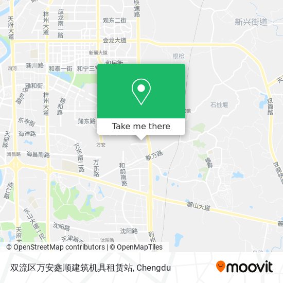 双流区万安鑫顺建筑机具租赁站 map