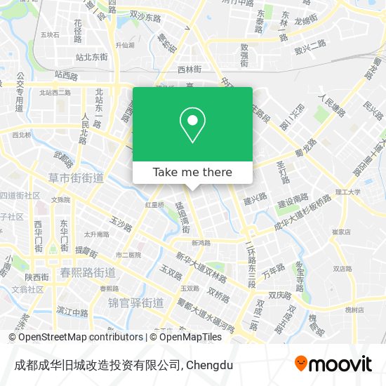 成都成华旧城改造投资有限公司 map