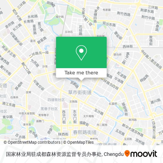 国家林业局驻成都森林资源监督专员办事处 map