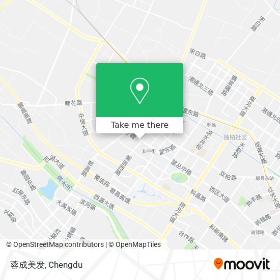 蓉成美发 map
