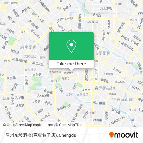 眉州东坡酒楼(宽窄巷子店) map