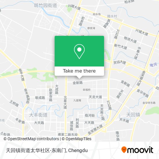 天回镇街道太华社区-东南门 map