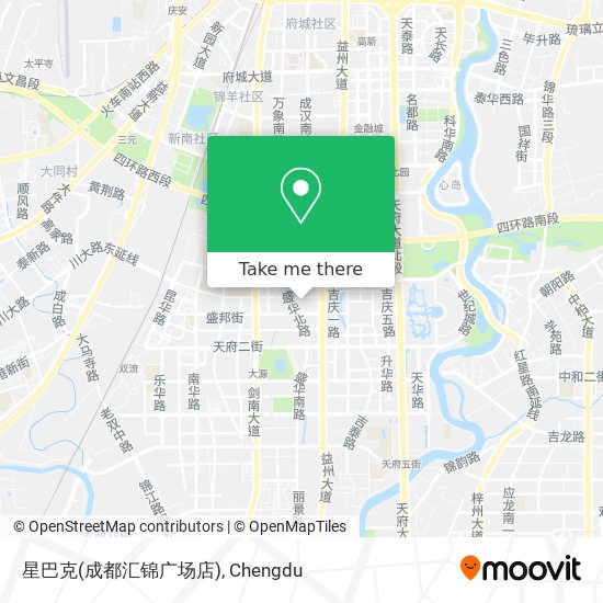 星巴克(成都汇锦广场店) map