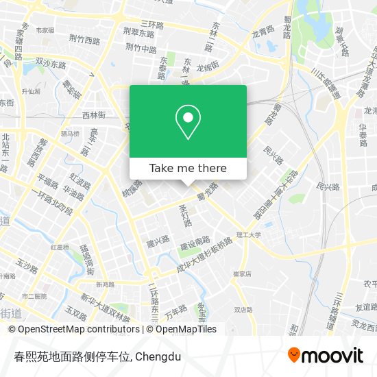 春熙苑地面路侧停车位 map