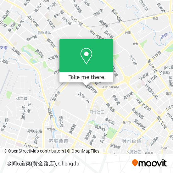 乡间6道菜(黄金路店) map