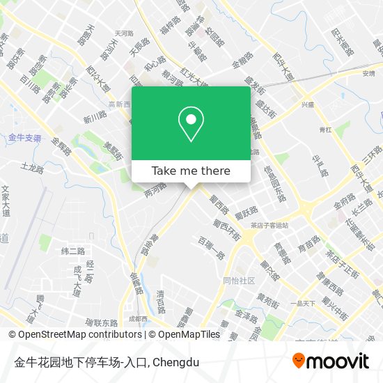 金牛花园地下停车场-入口 map