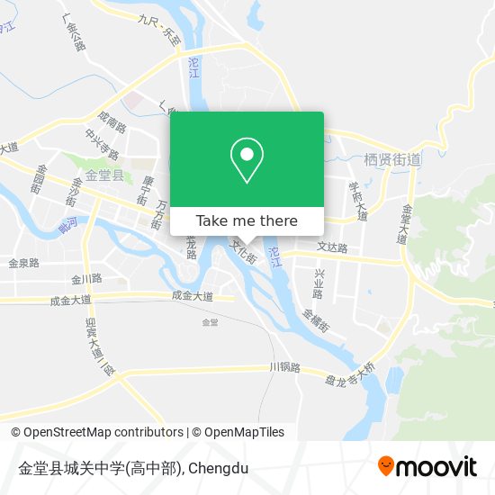 金堂县城关中学(高中部) map