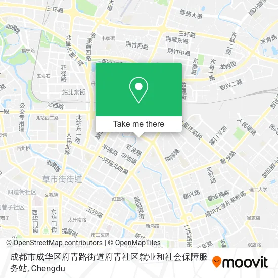 成都市成华区府青路街道府青社区就业和社会保障服务站 map