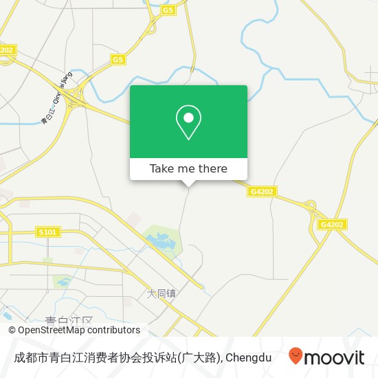成都市青白江消费者协会投诉站(广大路) map