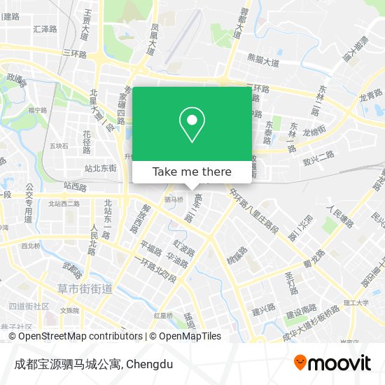 成都宝源驷马城公寓 map