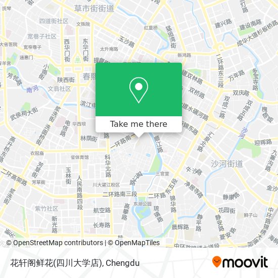 花轩阁鲜花(四川大学店) map