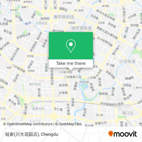 链家(川大花园店) map