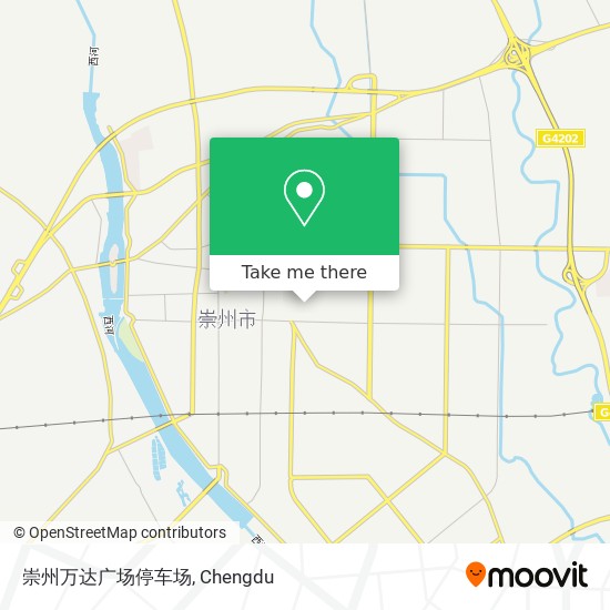 崇州万达广场停车场 map